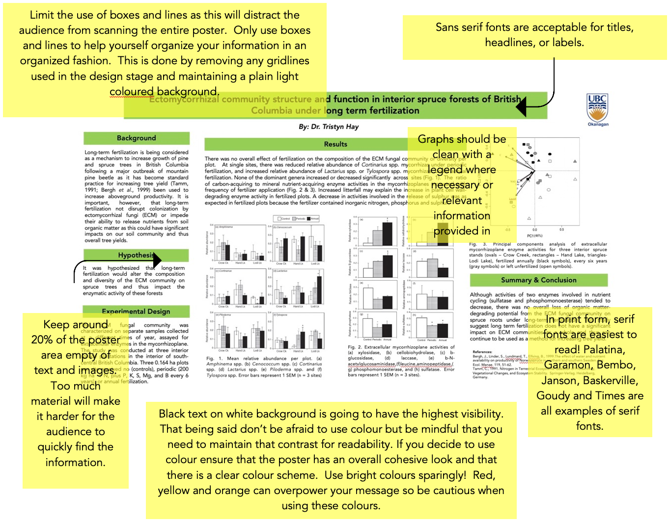 Figure 1. A Well Designed Poster. Poster design by Dr. Tristyn Hay.
