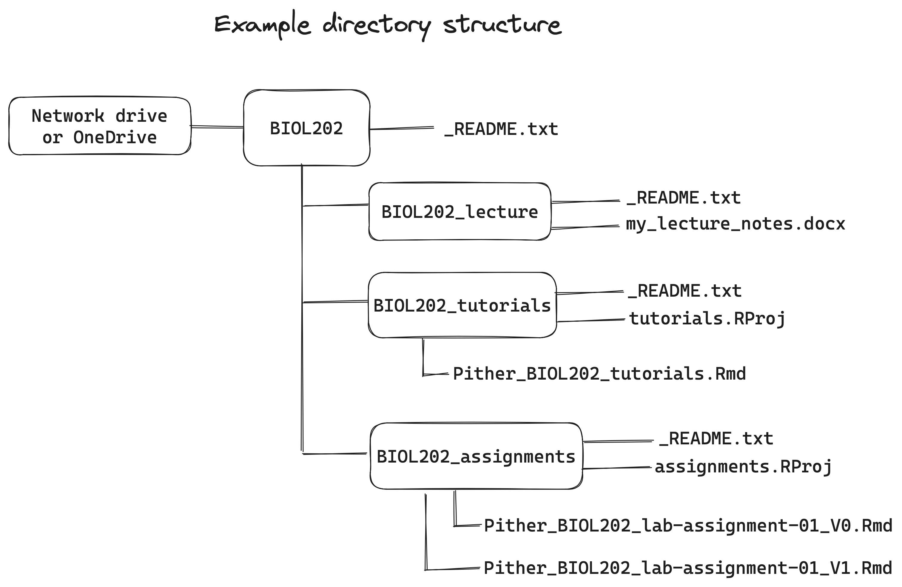 Example directory structure