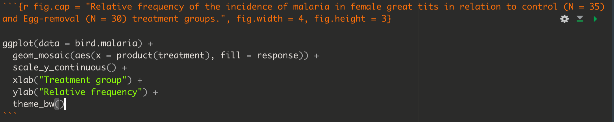 Example code chunk for producing a good mosaic plot